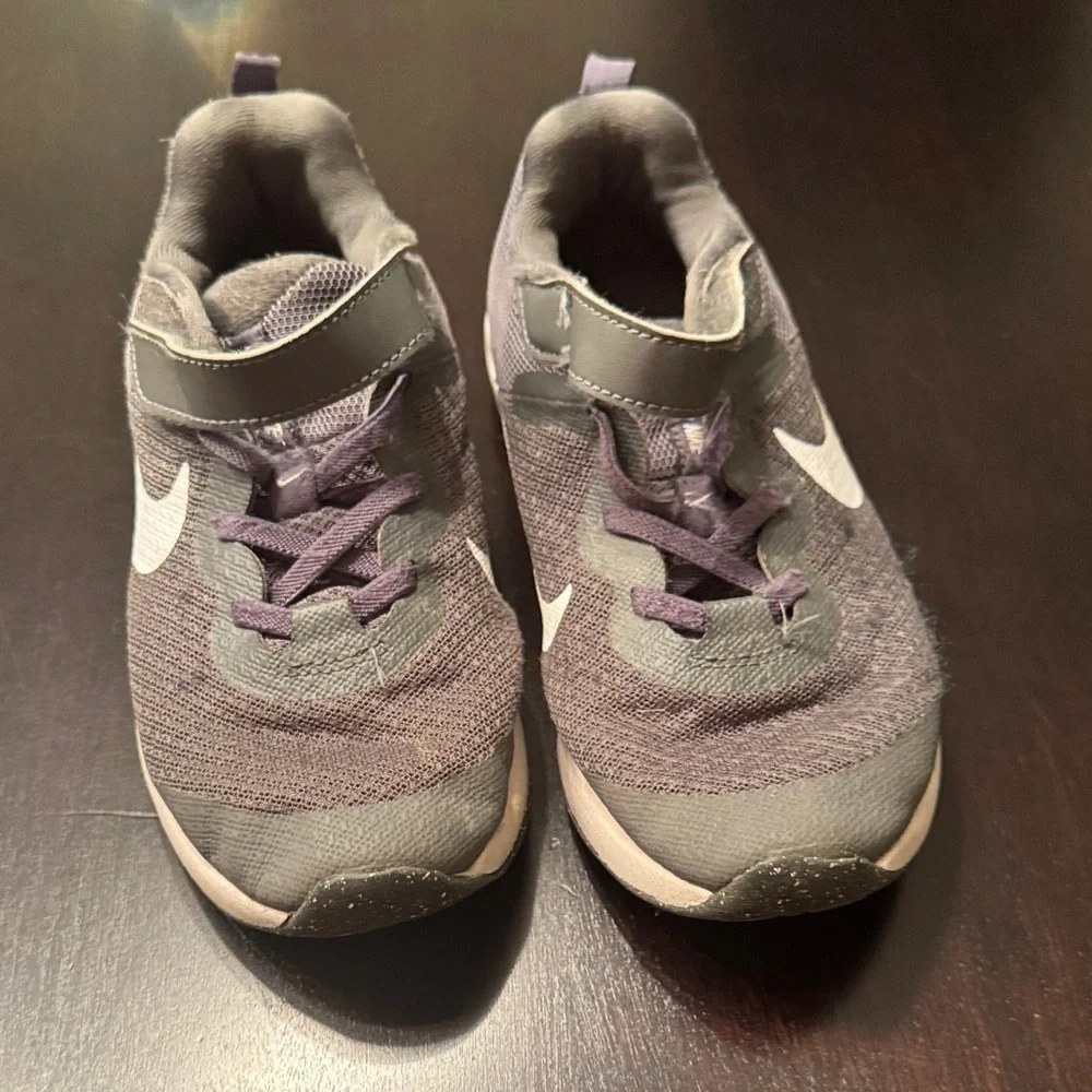 Nike Kids Charcoal and White Sneakers